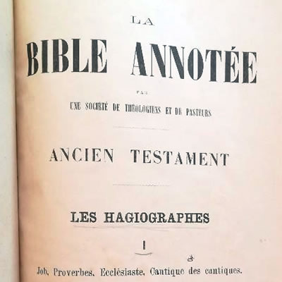 la bible est son combat  - Page 2 Bible-annotee